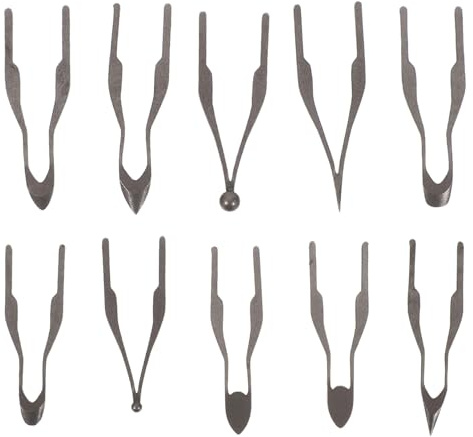 Angoily 10 Piezas consejos sobre herramientas de pirograbado consejos de pirograbado puntas de soldadura herramienta para quemar madera Dark Grey