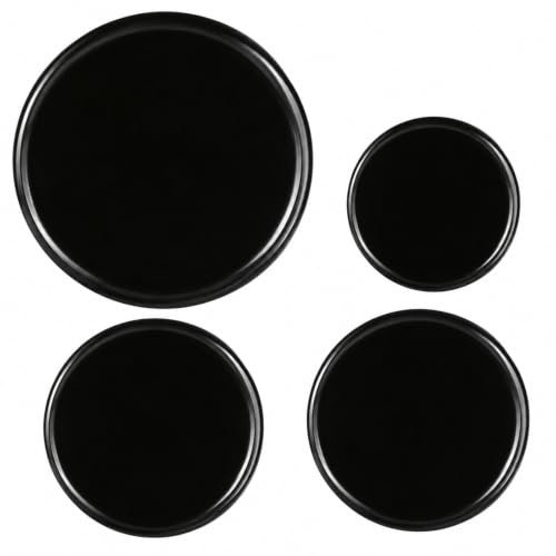 4Pcs Cooker Hob Gas Burner Cap Kit 55/75/100mm for SABAF Stove Black