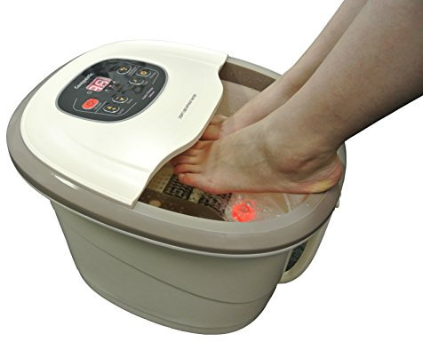 Carepeutic Motorized Foot Spa Bath Massager with Heat & Temperature Control