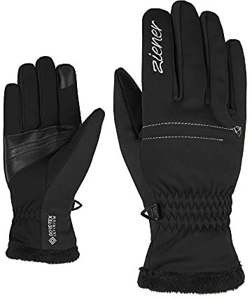 Ziener Idina Touch Funktions- / Freizeit-Handschuhe | Soft-Shell, Winddicht, Plüschfutter, Black, 7