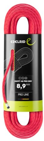 EDELRID Swift 48 Pro Dry 8.9 Kletterseil, pink, 40m