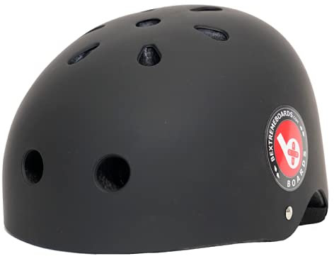Casco Skate para Hombre Adulto Talla L Negro. Polivalente para Roller, Scooter, Patinete, Bicicleta, Patines, BMX, Snowboard, Skateboard para Chico y Chica Unisex