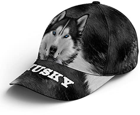 494 Golf Hüte Husky Hundefell Textur Schirmmütze Basecap Verstellbare Trucker Baseballcap Baumwolle Baseball Cap Für Running, Auf Reisen, Herren