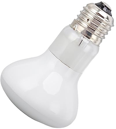 Lampadina Riscaldante UVA E27 75W per Rettili, Luce Bianca Alta Temperatura, Irradiazione 3200K, 30% Più Calore Radiante per Tartarughe Pogona Gechi e Terrari Tropicali