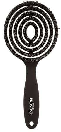 FRANCK PROVOST – Cepillo redondo aireado – Cepillo de secado – Desenreda suavemente, se utiliza en cabello húmedo – todo tipo de cabello