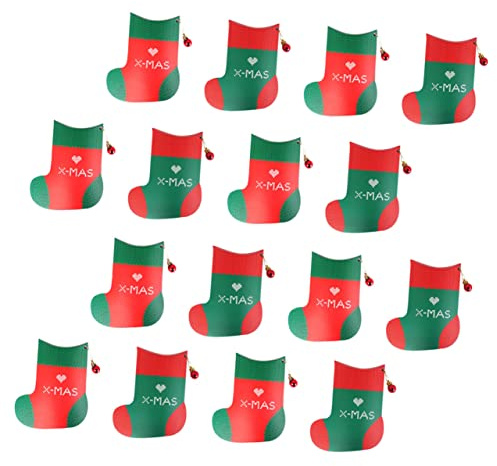 HOMSFOU Scatole Da 20 Pezzi Scatola Di Caramelle Per Calzini Natale Scatole Timpano in Cartone Natalizio 3d Nozze Per Dolcetti Natalizi Carta Calzino Modellazione