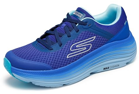 Skechers MAX Cushioning Endeavour - Tenis para Hombre, Tela sintética Azul, 48.5 EU