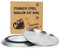 Supet Cat Food Bowls, Whisker Fatigue Cat Dishes, Stainless Steel Non-Slip Cat Plates, 6.7 Shallow Wide Cat Bowls for Indoor Cats, Whisker Friendly Kitten Bowls for Wet & Dry Food (2 pieces)