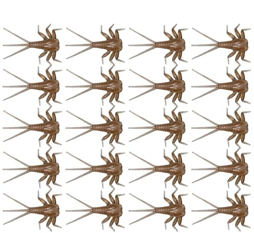 Weichköder, weicher Köder,Fly Binding Realistic Mayfly Fliegenfischen bionischer Köder Bindematerial Simulation Eintagsfliege Nymphe Kunststoff 20 Eintagsfliege weiche Köder
