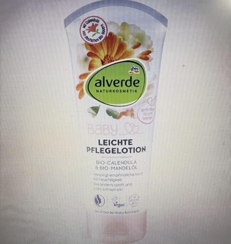 alverde BABY Lotion de soin pour bébé à la calendula et à l'huile d'amande 200 ml