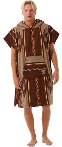 Rip Curl Searchers Serviette à capuche pour homme Taille unique Couleur chocolat