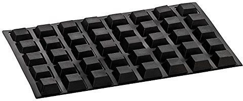 haggiy Elastikpuffer selbstklebend - quadratisch 12,5x12,5 mm, Höhe: 5,8 mm, schwarz (40 Stück)