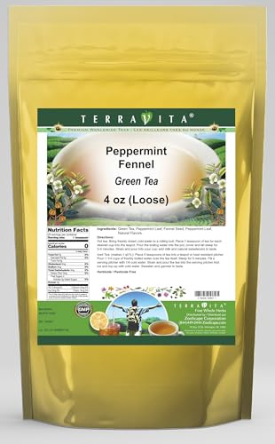 Peppermint Fennel Green Tea (Loose) (4 oz, ZIN: 542847)