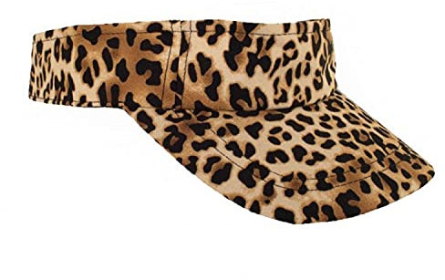 Sonnenvisier Leoparden Druck Leo Print 80er Jahre Beach Party Sonnenblende