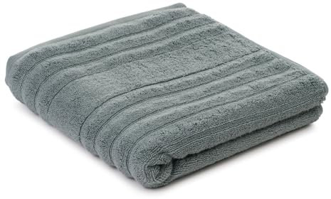 Gözze - Mailand Frottier-Handtuch, Weich und saugfähig, 70% Bio-Baumwolle/30% Viskose (Bambus), Vegan, 50 x 100 cm - Grün