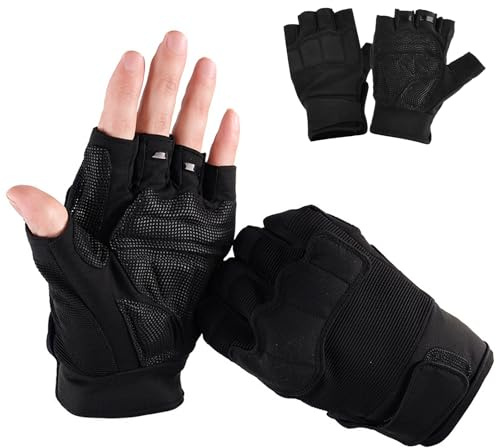 Guanti per Sollevamento Pesi, Guanti Palestra Uomo e Donna, Guanti da Fitness Traspiranti da Allenamento, Guanti Calisthenics, Guanti Bici, Accessori Palestra Antiscivolo per Bodybuilding (M)