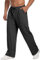 PINSPARK Pantalon de jogging baggy pour homme - Long - En coton - Décontracté - Léger - Avec poches et cordon de serrage - Tailles S à XXL, Charbon de bois., S