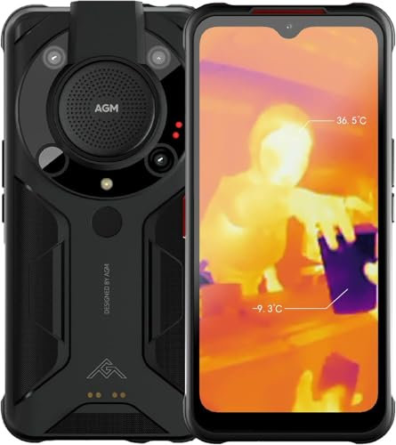 AGM Glory Pro Outdoor Handy 5G mit 256x192 Wärmebildkamera, 8GB RAM + 256GB Speicher, Qualcomm Snapdragon 480, 20MP Nachtsichtkamera + 48MP Hauptkamera, 6,53 FHD+ Display, 6200mAh Akku, IP68 - O