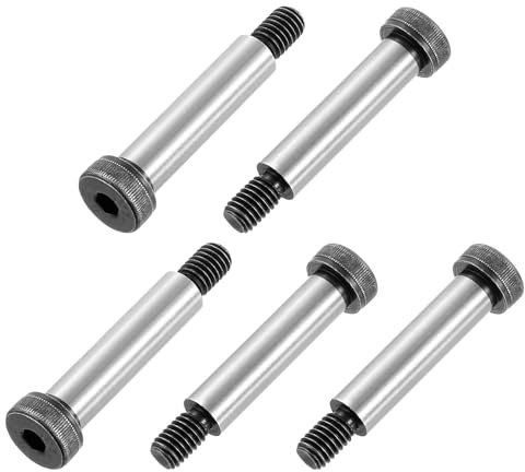 QUARKZMAN Tornillos De Cabeza Hueca Hexagonal De Acero Aleado Con Hombro, Longitud De Hombro 2, Diámetro De Hombro 1/2, Roscado 3/8-16 UNC, 10 Piezas