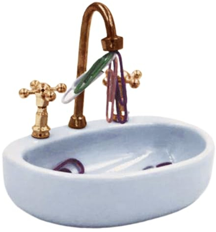 Distributeur de trombones pour robinet et - Support de papeterie fantaisie, décoration de meubles miniatures | Organisateur de bureaux créatifs, boîte de rangement compacte avec les