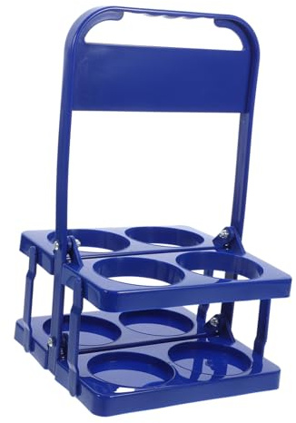 WEKADRIN Cesta Plegable para Cerveza Resistente y Portátil con Asa Ergonómica Soporte Reutilizable para Botellas y Almacenamiento Doméstico Diseño Ligero y Compacto Color Azul