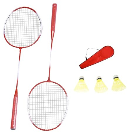 ZIDDAR 1 par de raquetas de bádminton profesionales para 2 jugadores, peso ligero, juego de volantes para adultos y niños dobles