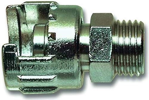 GLS72 Raccordo Dado Fresato Maschio Aria Compressa, 3/8 x 2 Pezzi, Zinco, Unione a Dado Maschio