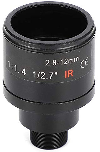 Objectif Dioche CCTV Zoom Réglable Manuellement, Lentille Grand Angle, Zoom 4.29:1, Focale 2.8-12mm, Ouverture F1:1.4, Résolution HD 3MP, Compatible Montage M12, Alliage d'Aluminium