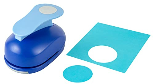 6,3 cm cirkelpunch, papperscirklar, stor hålstans för hantverk, hel cirkelskärare för pappershantverk, rund pappersform skärare, korttillverkning, fotosylt, knapphålsverktyg, klippbok 63,6 mm cirkulär