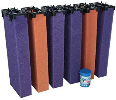 Wacredo Ersatzschwamm Set + Filterstarter für Oase Filtomatic 12000/25000 Teichfilter Filterschwämme Filter Filterstarter Komplettset Wasseraufbereitung Filterschwamm Teichpflege Ersatzschwämme