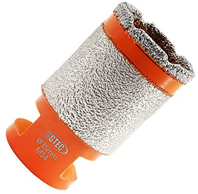 Frese a corona diamantata-BGTEC 35 mm fresa a tazza con punta a dito per smussare le piastrelle in gres porcellanato Marmo Granito Ceramica，M14 Filetto