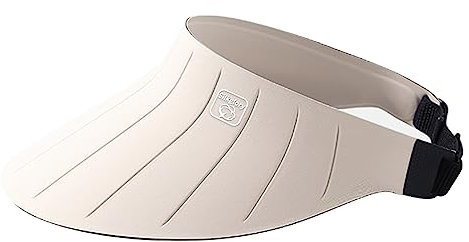 Silkglory Sonnenvisier, Sport Strand Sonnenhut mit Breiter Krempe, Keine Kopfschmerzen Sonnenblenden für Damen,Dünne und Faltbare Pferdeschwanz Floppy Visor Cap Damen UV-Schutz – Weiß