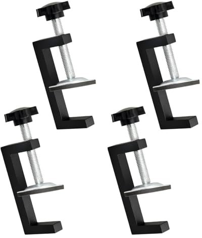 Peiyee 4 PièCes Pince G RéGlable,Tables De Travail De Pince De Bureau G,Serre-Joints G RéGlables,Serre Joint,Serre Joint Kit Pour La Fixation Du Bois, Des Tables,Fabrication De Meubles