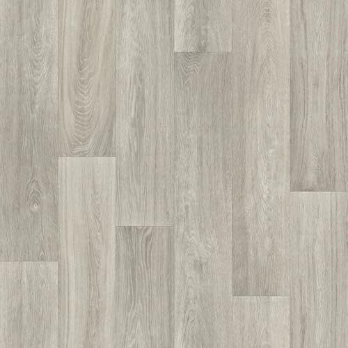 VINYL FLOORING UK Cloudy Oak Grey Wood Effect Anti-Slip Vinyl Flooring For Kitchen, Bathroom, LivingRoom, 1.9mm Thick Vinyl Sheet-2 X 2 mt