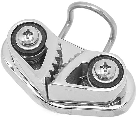 Srliya Marine Cam Cleat 316 Stainless Steel Fairlead Leading Ring Rope Cleats Sailing Cleat for 3 to 12mm Rope