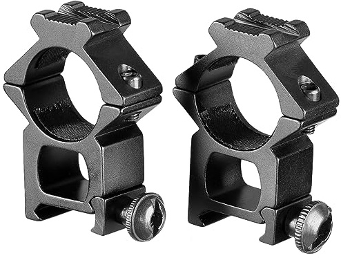 MyHaing Una Coppia 25.4mm Scope Alto Profilo Vedere Attraverso Gli Anelli di Montaggio Ottico Staffa di Vista Base 20MM Ferrovia 20MM Top Rail