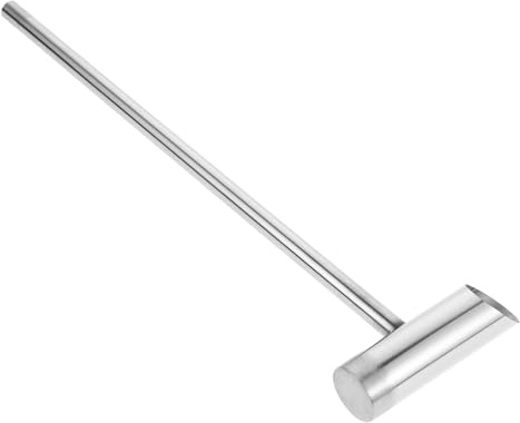 Milisten Cucchiaio in Acciaio Inox per Zucchero di Marshmallow, Accessorio Robusto per Macchina Zucchero Filato, Utensile da Cucina per Caramelle Cotone, Lunghezza 30 Cm, Facile