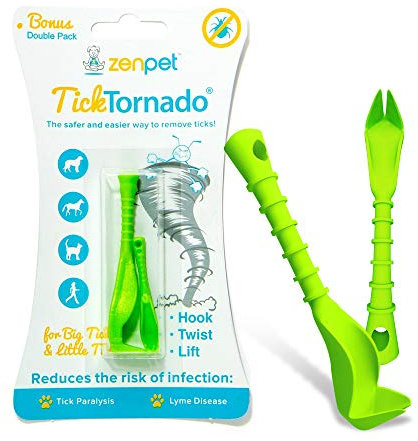 zenpet Zecken Tornado zeckenentfernungs Werkzeug, 4-(Pack)