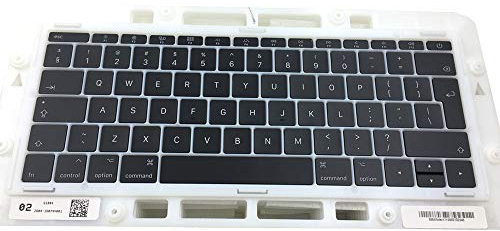 OLVINS Juego de Tapas de Teclas de Repuesto Teclas de Teclas UK QWERTY para MacBook Pro Retina 13 A1708 Teclas UK