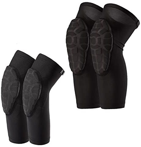 VIWINVELA Kids Knee Pads and Elbow Pads Set Toddler Soft Protective Gear Black L