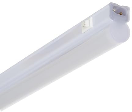 LEDKIA LIGHTING - Réglette Linéaire LED 60cm 9W | Éclairage Neutre 4000K | Connectable avec Interrupteur | Angle d'Ouverture 120º | Blanc Neutre, Polycarbonate