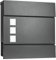 TekBox Mailbox Large Steel Wall-Mounted Parcel Post Letter Box with Keys (Large Square Mailbox)
