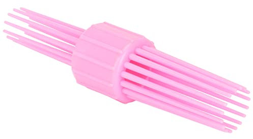 Pettine a Rullo per Denti, Pettine per Volume D'aria Capelli Arricciacapelli Soffici Antiscivolo Riccioli Delicati Portatili Pettine Arricciacapelli per Acconciature a più Denti