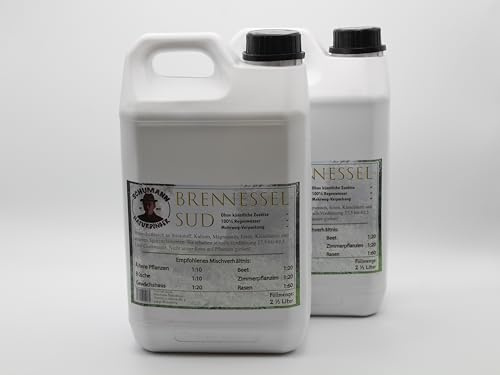 Schumann naturlig dyner nässla Jauche flytande gödsel 2 x 2,5 l behållare nässla sud