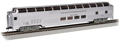 Bachmann Trains - 85' Full Dome - BNSF #31 Bay View Passenger Car with Lighted Interior - HO Scale