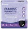 SUNKISS INTIMATES Culottes De Règles Jetables pour Femmes avec Flux Abondants, Sous-vêtements Post-partum Non Parfumés, Noir, Taille L, 10 Unités