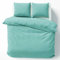 Cotton Castle Bettwäsche Bettgarnitur Bettbezug 100% Baumwolle 135x200 155x220 200x200 200x220, Farbe:Mint, Größe:200 x 200 cm
