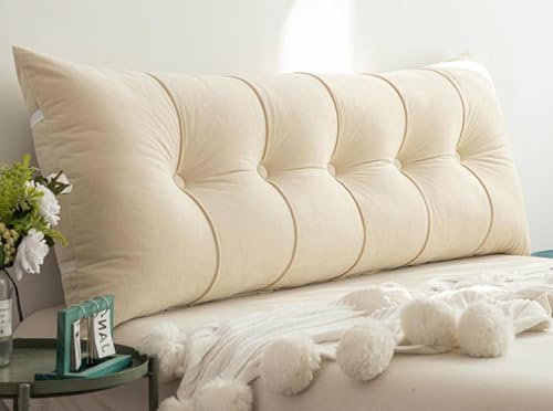 Almohada de lectura Suave, Sofá Cojines de Lectura，120/60/80/150/200/180cm Cabecera Cojín, Cojín Grande de Pared, Respaldo de Cama Almohada Lumbar para Sala de Esta Sillas Dormitorio(A1,100x55cm/39x21