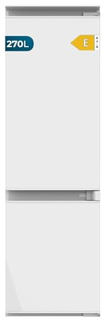Cecotec Frigorifero Combinato da Incasso 270 L Bolero CoolMarket Combi BI-S DF 270 E, Classe Energetica E, Defrost, Porta scorrevole, Cassetti e ripiani vetro temperato, Crisper Box, 177 x 54 cm