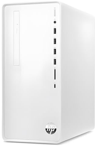 HP Pavilion TP01-5006na Mini Tower Desktop PC | Intel Core i5-14400 up to 4.7GHz | 16GB DDR4-3200MHz RAM | 512GB PCIe NVMe M.2 SSD | Windows 11 Home | White